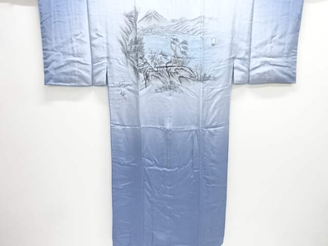 JAPANESE KIMONO / JUBAN FOR MEN / MOUNTAIN SCENERY 